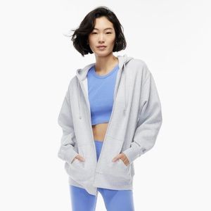 Cozy Fleece Boyfriend Zip Hoodie